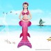 Occitop 5pcs Girls Swimsuit Fish Tails Princess Bikini Set Swimming Bathing Suit B07QGNCCST